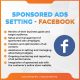 Sponsored Ads Setting Facebook