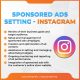 Sponsored Ads Setting Instagram