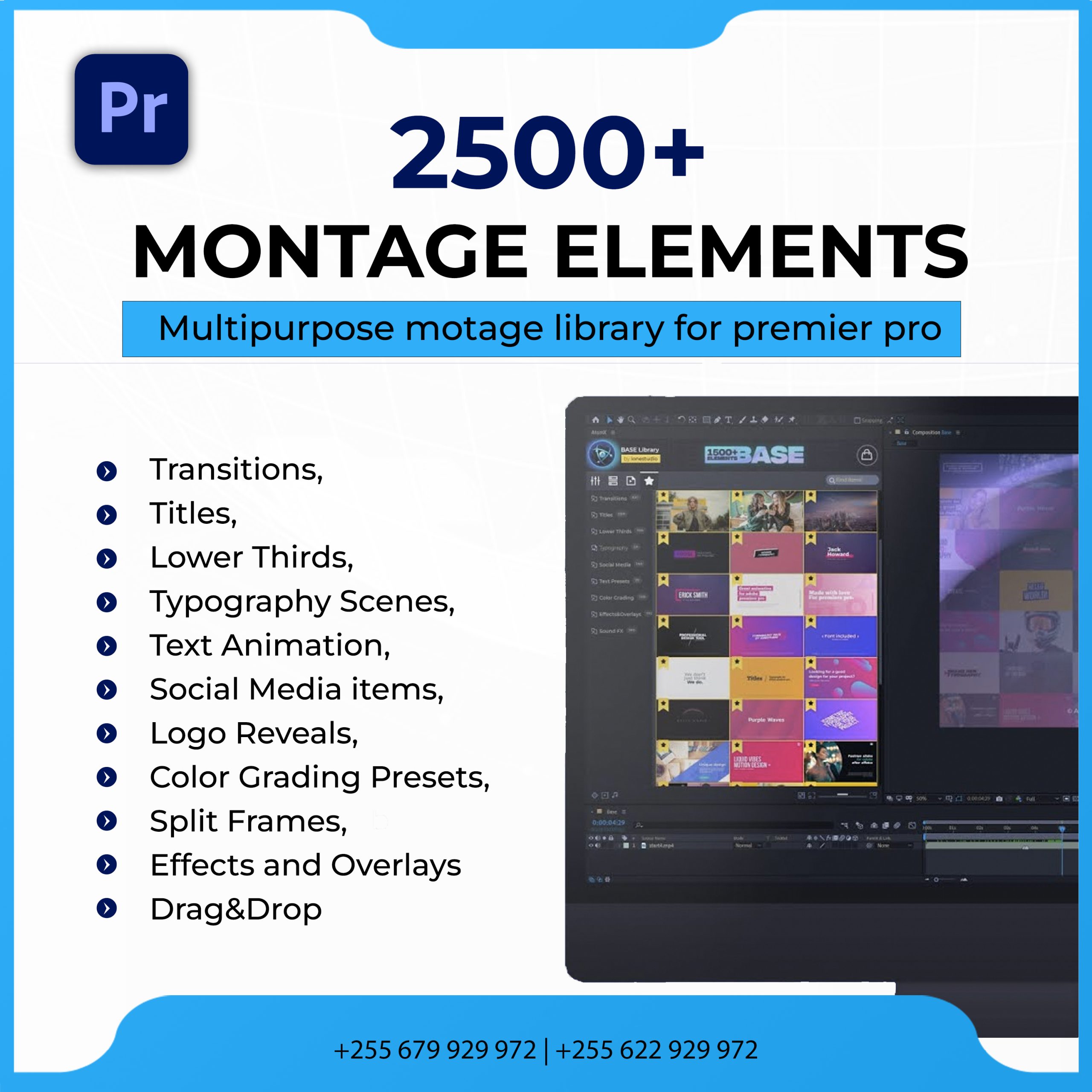 2500+ Motion Graphics Element for Video Editor | Premiere Pro